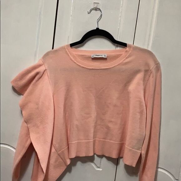 ZARA Knit pink sweater size Small - Picture 1 of 7